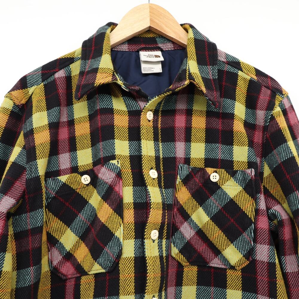The North Face Men's Valley Twill Flannel Shirt Multi Color Long sleeve Sz L - Picture 3 of 9